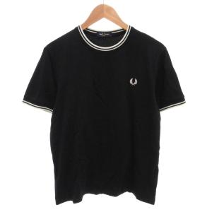 美品 ツインティップ Tシャツ カットソー 半袖 ロゴ M 黒 ブラック 白 ホワイト /YJ GY18