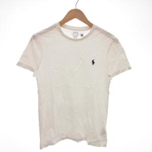 Tシャツ カットソー 半袖 ポニー刺繍 ロゴ S 白 ホワイト /YJ GY18