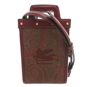ショルダーバッグ 2WAY ペイズリー ボルドー 1P074-7567