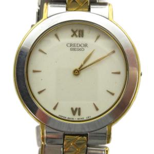 8N70-6160 CREDOR クレドール 腕時計 クォーツ 18KT SS ゴールドカラー