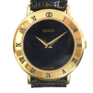 GUCCI グッチ-1980年-1990年代 ヴィンテージ 腕時計 クォーツ 黒文字盤