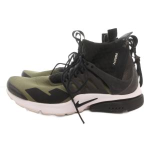 NIKE ×ACRONYM エアプレストミッド スニーカー カーキ