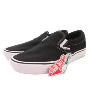 VANS タグ付き COMFY CUSH SLIP スニーカー シューズ ローカット 28 黒 ブラック VN0A3WMDVNE