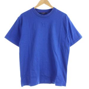22AW エンボス LV インサイドアウト クルーネック Tシャツ L ブルー RM222Q