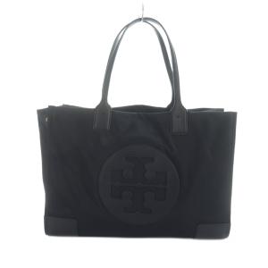 エラ トートバッグ ハンド ダブルＴロゴ ナイロン レザー 黒 ブラック GY11 /MQ