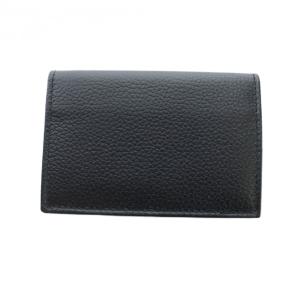 CELINE カードケース 名刺入れ レザー 箱付き 型押しロゴ 黒 ブラック GY11 /MQ OH
