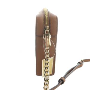 MICHAEL KORS ジェットセット 32F1GJ6C7B ショルダーバッグ 斜めがけ ロゴ PVC MKシグネチャー 茶 ブラウン