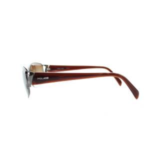POLICE SPL025J サングラス 眼鏡 めがね ロゴ 6015-130 茶 ブラウン GY11 /MQ
