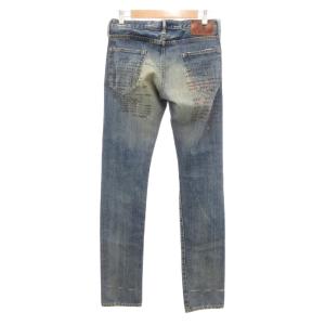 HYSTERIC GLAMOUR デニムパンツ ジーンズ 30inch インディゴブルー ラモーンズ スタッズ ダメージ加工 4AP-2652