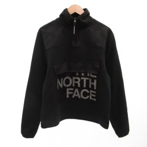 Graphic 1/4 Zip Jacket ジャンパー ブルゾン ロゴプリント S 黒 ブラック NF0A48U8JK