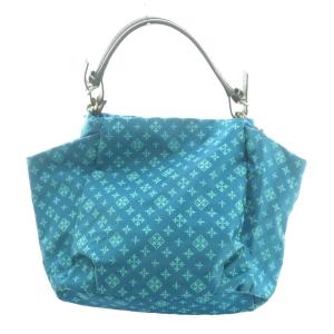 russet モノグラム柄2WAYバッグ ショルダー ハンド ターコイズブルー /SS OS GY18
