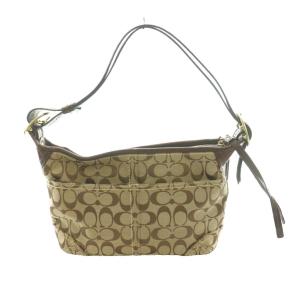 COACH ショルダーバッグ シグネチャー レザー キャンバス ベージュ 12594 /SS OS GY11
