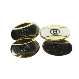カフスボタン アクセサリー ロゴ インターロッキング ゴールド色 シルバー色 GY18 /MQ OH