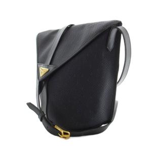 YVES SAINT LAURENT ヴィンテージ ショルダーバッグ メッシュ 編み込み レザー PVC ネイビー 紺 GY18 /RI OS