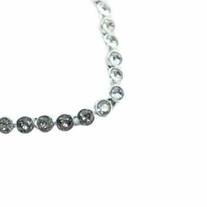 SWAROVSKI ブレスレット アクセサリー バングル ラインストーン ロゴ シルバー色 GY11 /MQ