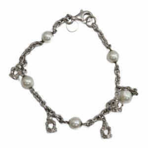 ブレスレット アクセサリー バングル Silver925 フェイクパール シルバー色 GY18 /MQ