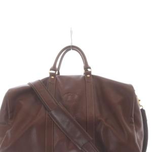 Longchamp ボストンバッグ レザー ショルダーバッグ ハンドバッグ 2way 茶色 ブラウン /SR GY11