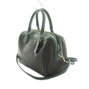 COACH ミニベネットサッチェル 2WAY ボストンバッグ ハンドバッグ ショルダーバッグ シグネチャー柄 バイカラー