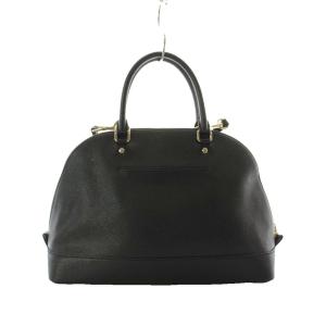 COACH シエラ サッチェル ショルダーバッグ ハンドバッグ 2way レザー 黒 ブラック 無地 F57524