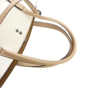 COACH 29256 ハンドバッグ ショルダー 2WAY ロゴ レザー スタッズ 白 ホワイト ベージュ GY18