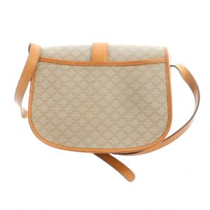 CELINE ショルダーバッグ PVC レザー マカダム ブラウン