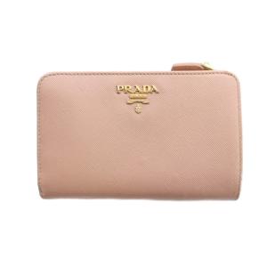二つ折り財布 ウォレット レザー ロゴ サフィアーノ ピンク GY05 /MQ OH