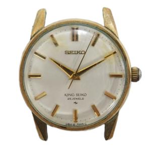 44-2000R KING SEIKO 腕時計 ケースのみ 手巻き ゴールドカラー