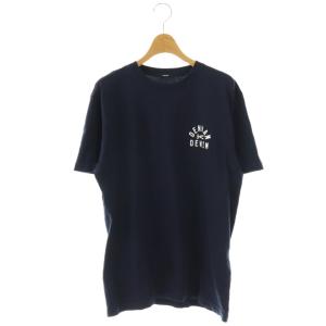 Tシャツ カットソー 半袖 ロゴ S ネイビー /DF GY18