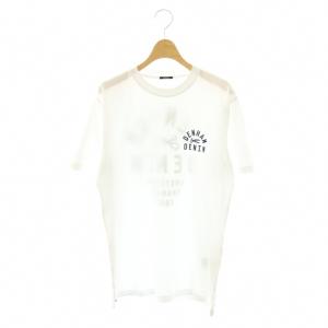 Tシャツ カットソー 半袖 ロゴ S ホワイト /DF GY18