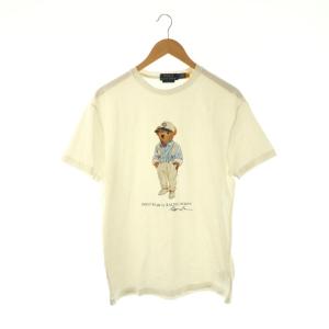 Tシャツ カットソー 半袖 ロゴ ポロベア S ホワイト マルチカラー /DO GY18