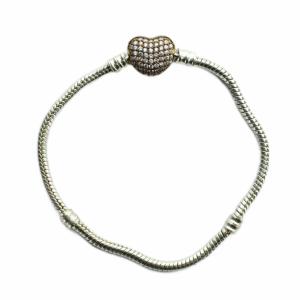 ブレスレット アクセサリー バングル ロゴ ハート ラインストーン ゴールド色 GY11 /MQ