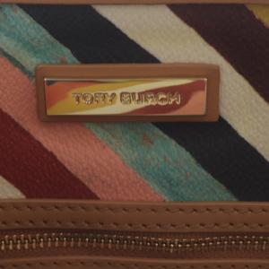 TORY BURCH ケリントン Kerrington トートバッグ ショルダーバッグ 2way ストライプ PVC マルチカラー