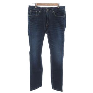 デニムパンツ ジーンズ USED加工 ストレート ストレッチ 76 インディゴブルー /YJ GY42