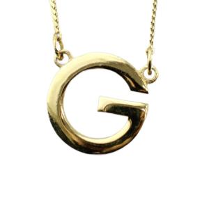 ネックレス アクセサリー ペンダント ロゴ ゴールド色 GY11 /MQ