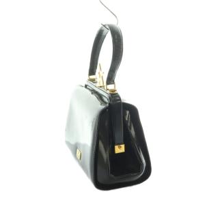 MOSCHINO ハンドバッグ エナメルレザー 星モチーフ 黒 /MI GY18