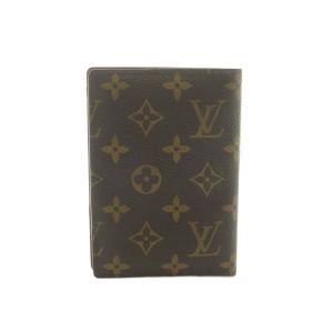 LOUIS VUITTON M60179 モノグラム クーヴェルテュール パスポートケース ブラウン