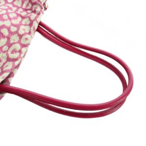 FURLA トートバッグ ハンド レオパード キャンバス レザー 総柄 ピンク GY11 /MQ
