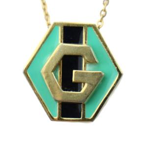 ネックレス アクセサリー ペンダント ロゴ ゴールド色 GY11 /MQ