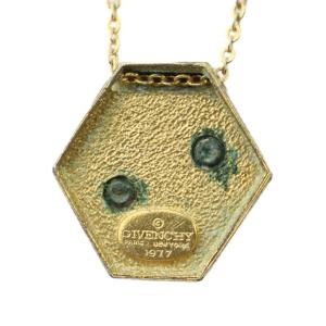 GIVENCHY ネックレス アクセサリー ペンダント ロゴ ゴールド色 GY11 /MQ