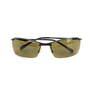 Ray-Ban RB3359 サングラス 眼鏡 めがね ロゴ ハーフリム 茶 ブラウン GY18 /MQ
