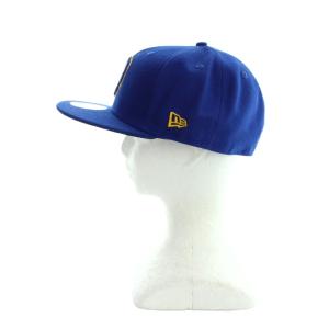 NEW ERA キャップ 帽子 MLB ロゴ 刺繍 7 3/4 青 ブルー GY18 /MQ