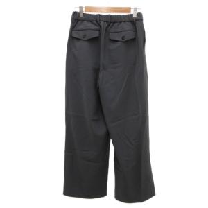 MARKAWARE MARK AWARE オーガニックウールサバイバルクロストリプルプリーテッドワイドトラウザーズ 1 ブルーグレー