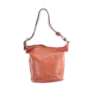 COACH 11422 ショルダーバッグ ゴールド金具 ロゴ レザー 赤 レッド GY18 /MQ