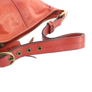 COACH 11422 ショルダーバッグ ゴールド金具 ロゴ レザー 赤 レッド GY18 /MQ