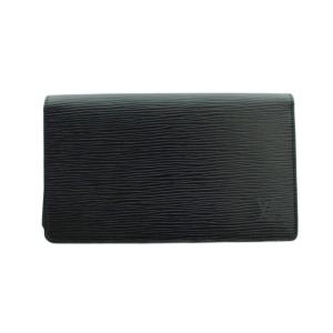 ポルトカルト クレディ 札入れ ウォレット レザー エピ ロゴ 黒 ブラック GY18 /MQ OH