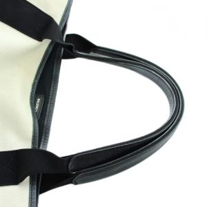 BALENCIAGA ネイビーカバス 339933 ハンドバッグ ベージュ ブラック
