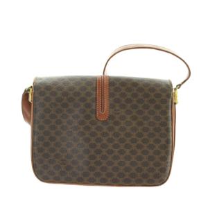 CELINE オールドセリーヌ マカダム ショルダーバッグ ブラゾン