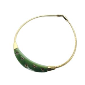 ヴィンテージ ネックレス アクセサリー ロゴ バタフライ ゴールド色 GY11 /MQ