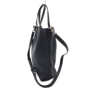 COACH ハンドバッグ ショルダー 2WAY レザー 革 ロゴ 紺 ネイビー CP036 /FF GY18