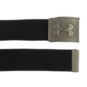 UNDER ARMOUR UNDERARMOUR UAウェビングベルト ガチャベルト キャンバス バックル ロゴ 黒 ブラック AAL1806 /XZ GY11